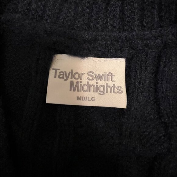 Taylor Swift Midnights Cardigan Sweater Medium/Large M/L Navy NEW - Picture 2 of 4